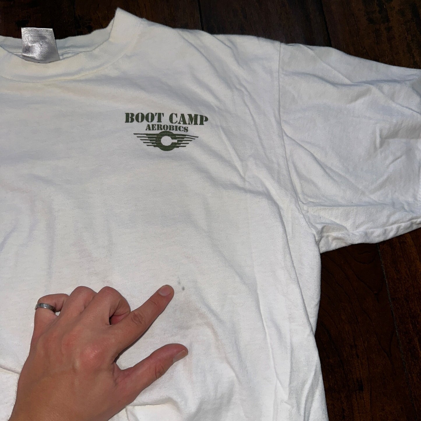 Oneita Boot Camp Vintage T Shirt 90s Military Army Training Soldier Funny Humor