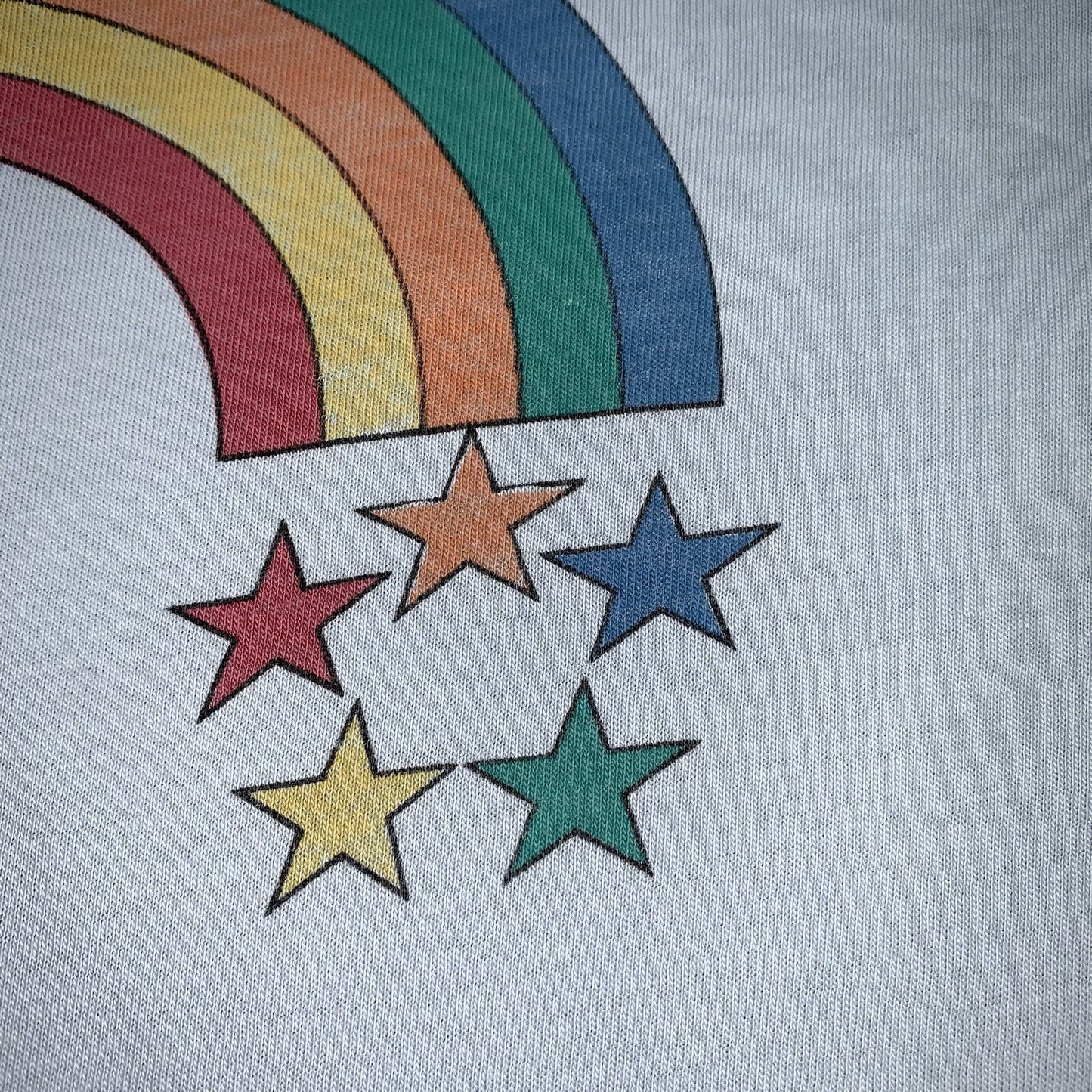 Nike Vintage T Shirt Mens L Rainbow Star Swoosh Pride Japan Geisha 80s LGBTQ