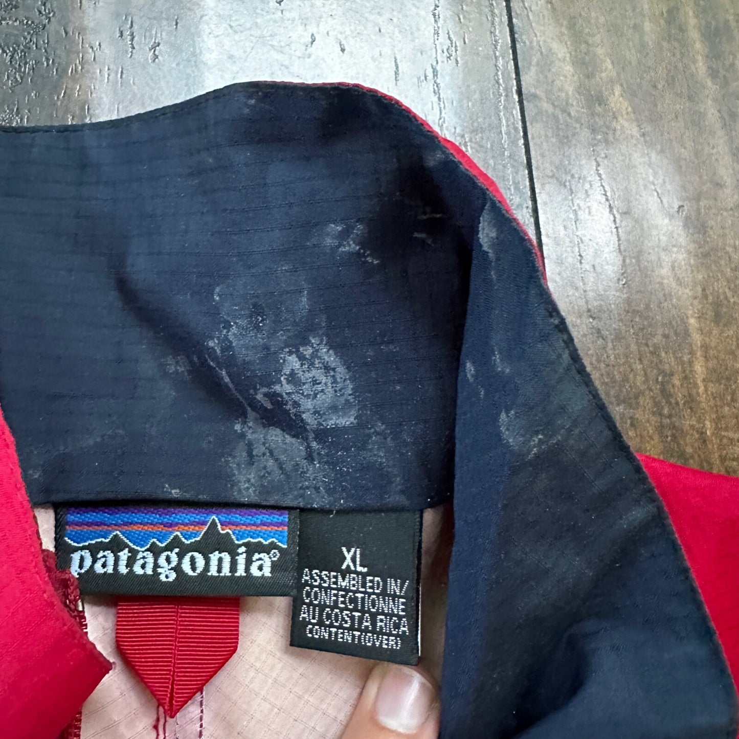 VTG Patagonia Red Jacket XL Parka Windbreaker Winter Coat Zip Nylon 90s