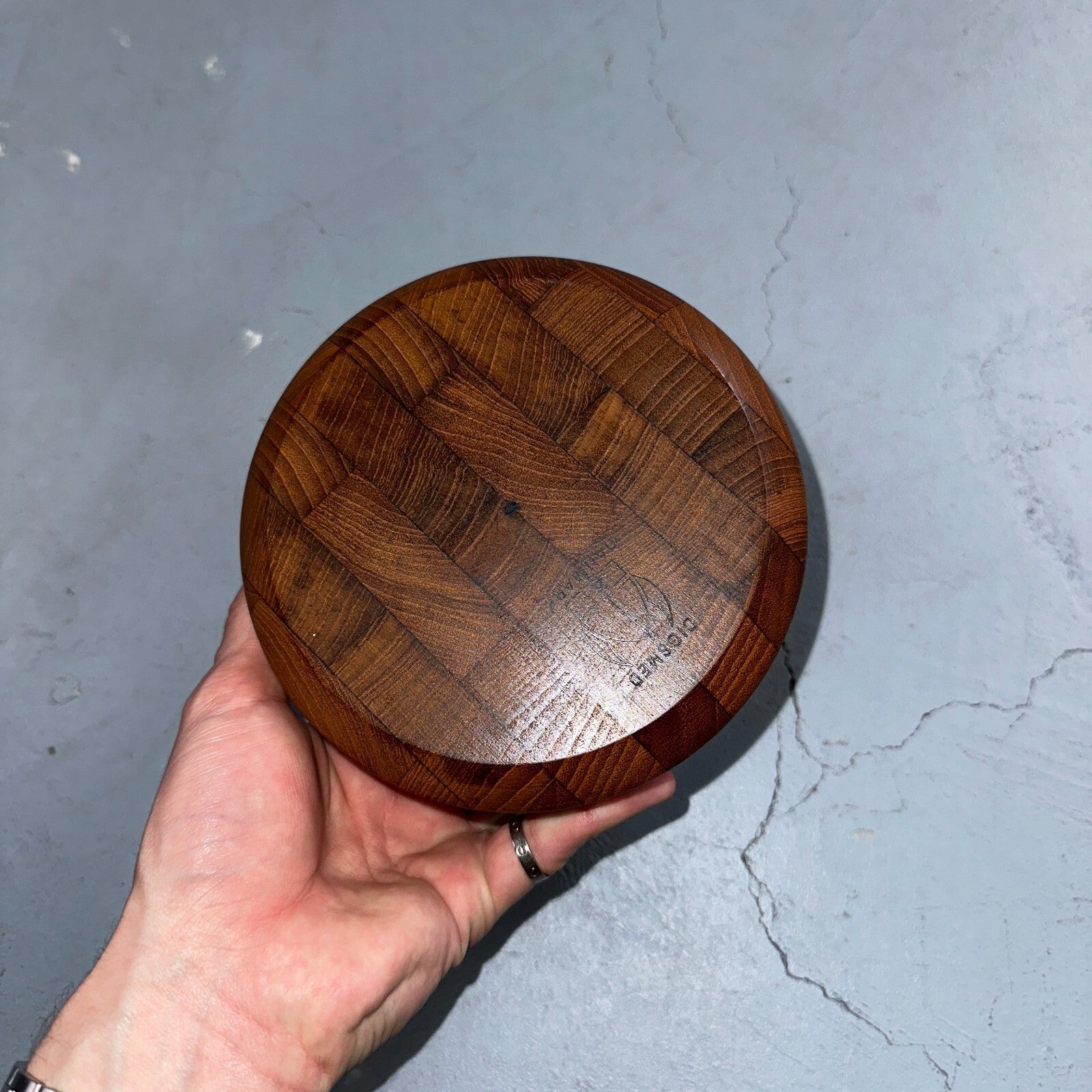 Digsmed Beautiful MCM Design Denmark Teak Wood Bowl Uniform Grain