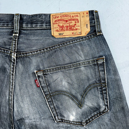 Levis 501 Vintage Y2K XX Straight Leg Jeans Blue Med Wash 33x30 Act 32x28