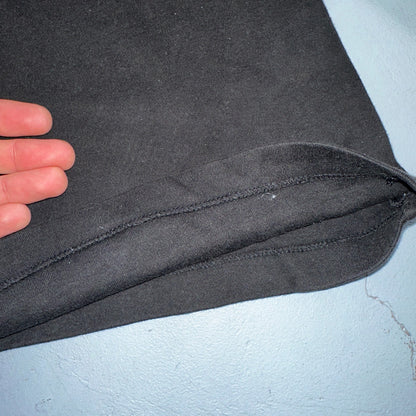 Lands End Black USA VTG T Shirt Single Stitch Long Sleeve Mock Neck Rare 90s