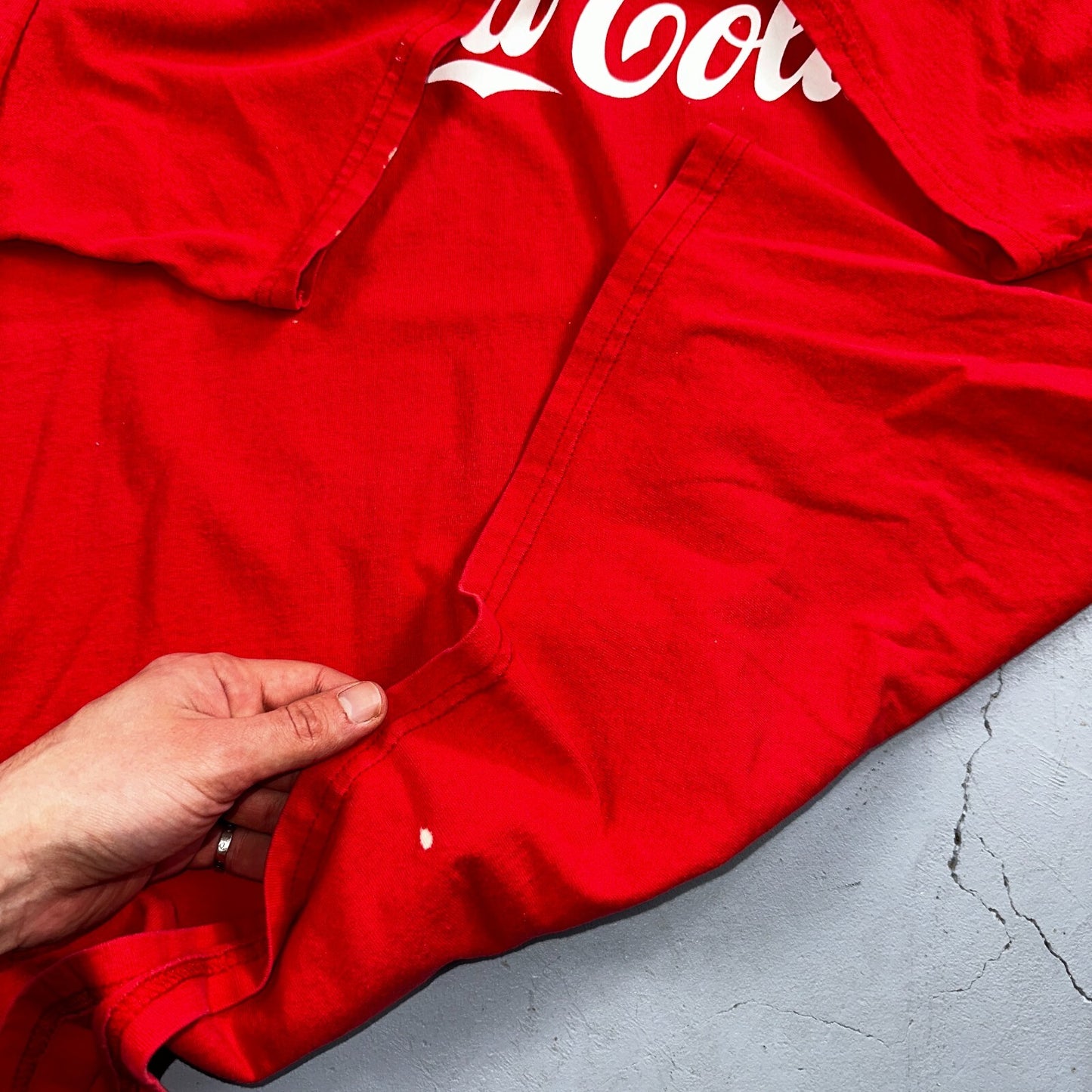 Coca Cola Soda VTG T Shirt Y2K Red Promo Basic Cool 2000s Drink Energy