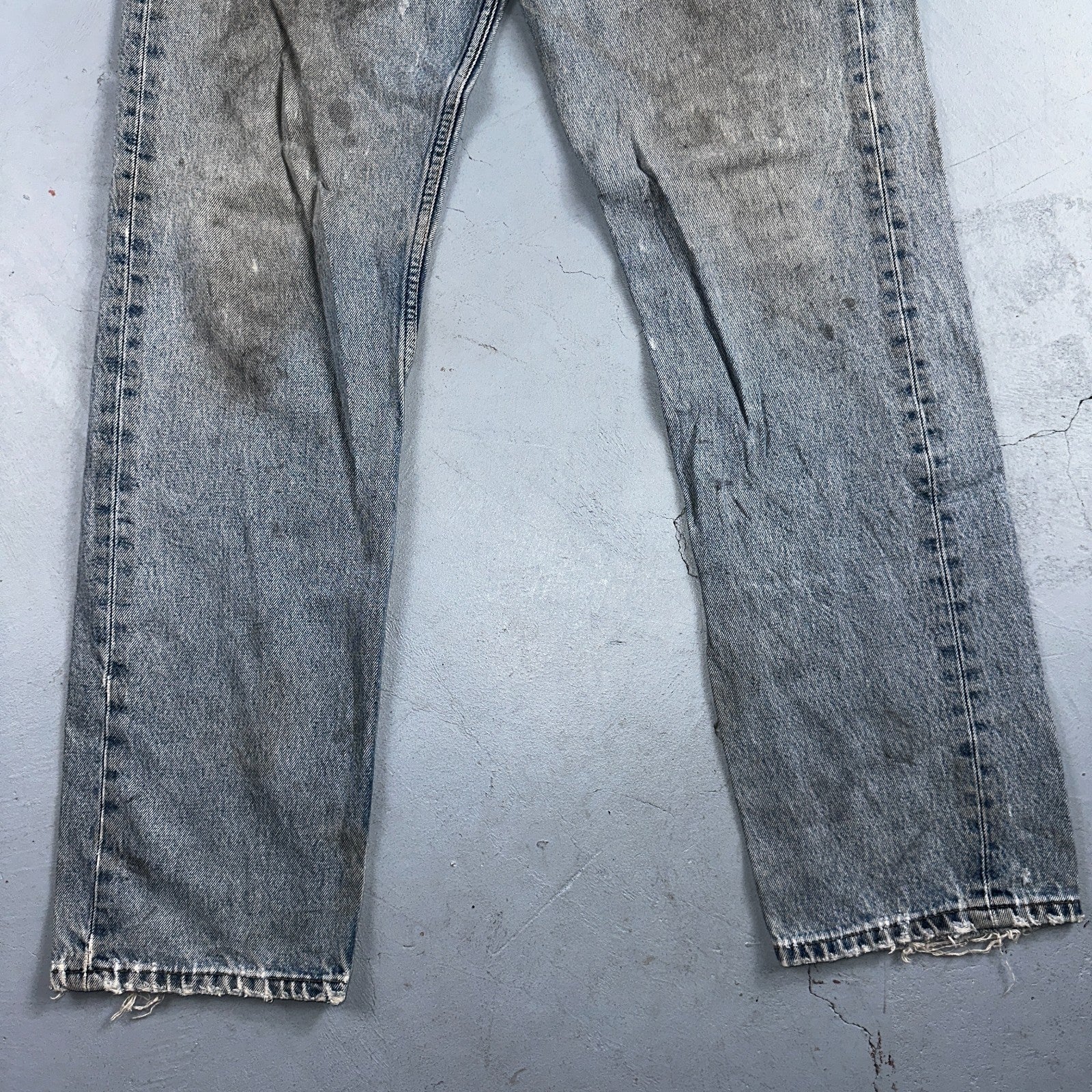 Levis 501 Vintage Y2K 90s XX Straight Leg Jeans Blue Light Wash 36x34 Act 33x32