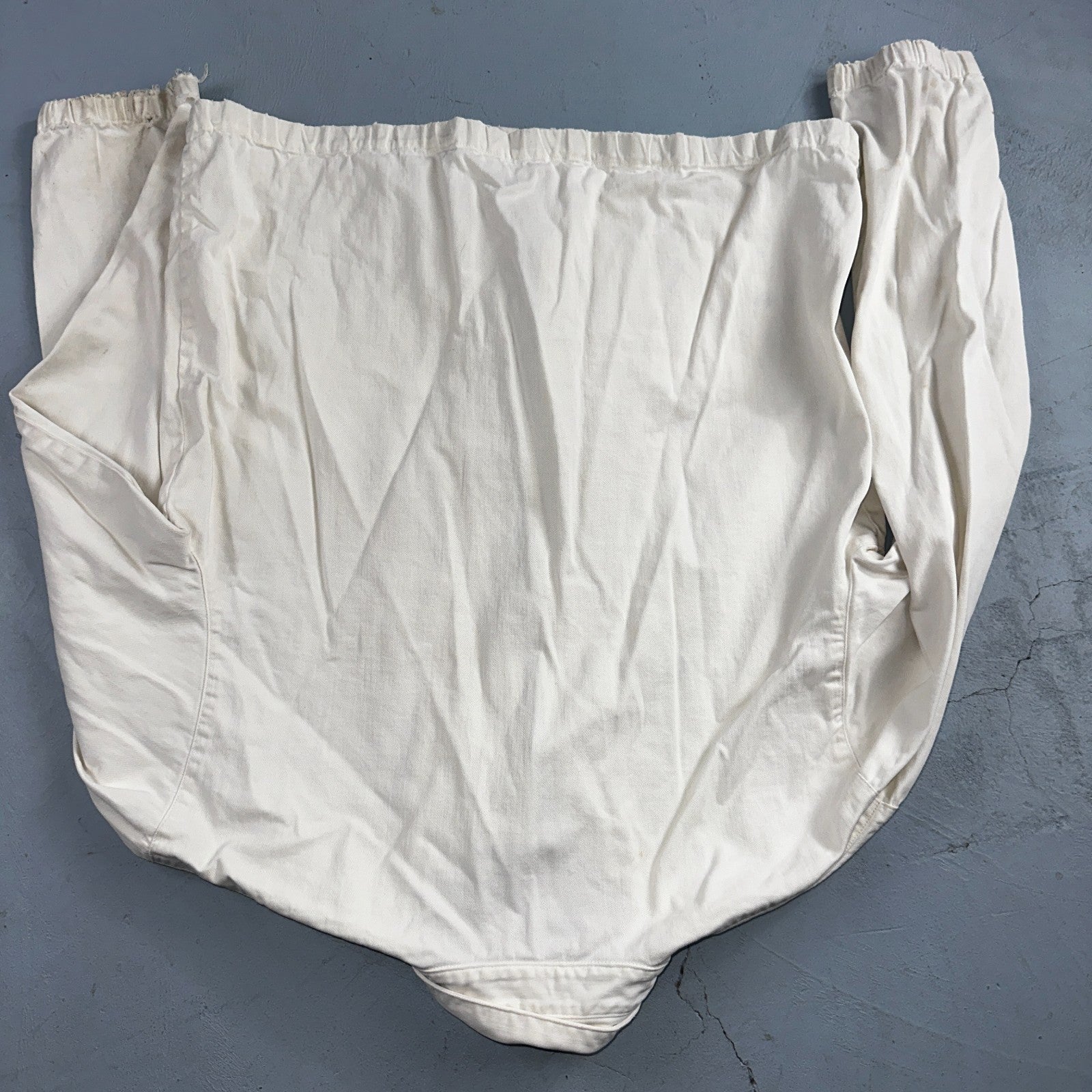 Vintage Polo Ralph Lauren Harrington Jacket White Cotton Size M USA Crop Fit