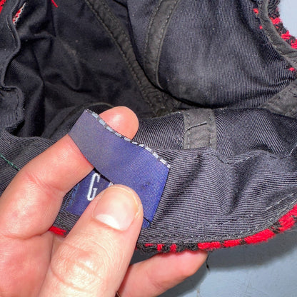 Vintage GAP Wool Hat Cap Adult One Size Adjustable Strapback USA Made 90s Red