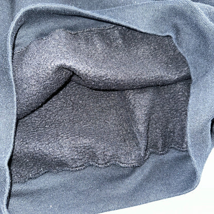 FOTL Black Japanese Letters VTG Crew Neck Sweatshirt Black 90s Asian Embroidery