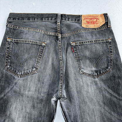 Levis 501 Vintage Y2K XX Straight Leg Jeans Black Light Wash 34x34 Act 33x33