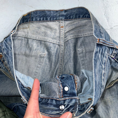 Levis 501 Vintage Y2K XX Straight Leg Jeans Blue Med Wash 33x32 Act 33x30