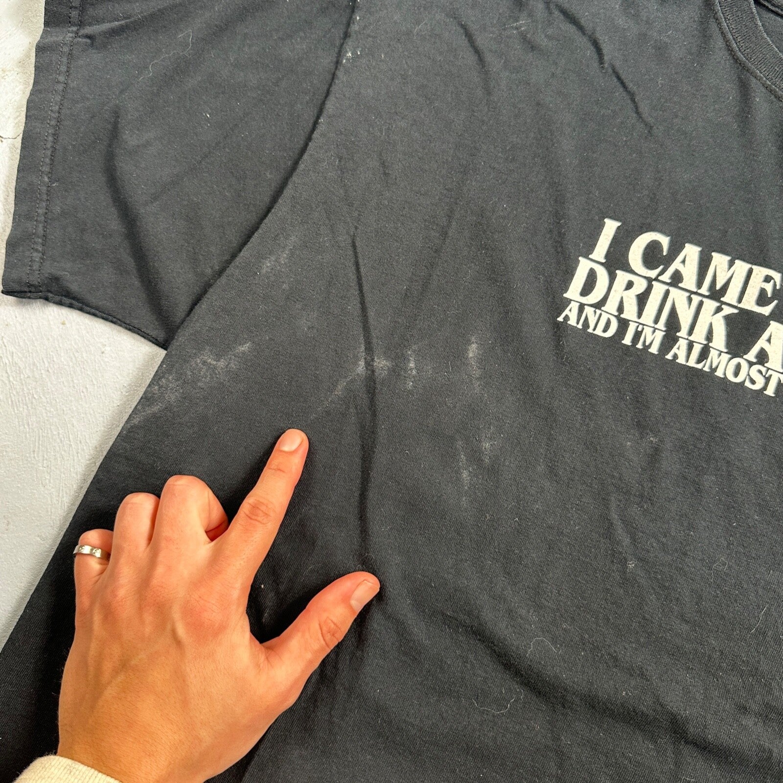 SikWorld Came Here To Drink VTG T Shirt Y2K 2009 Rare Punk Grunge Vile Skate