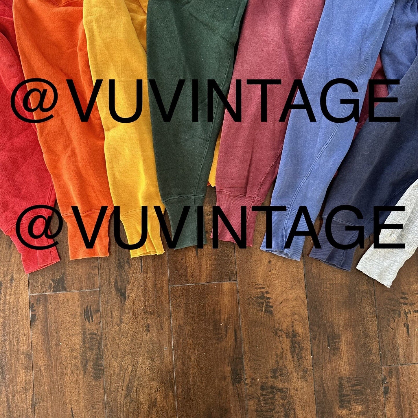 Champion 1970s RW Complete Set USA Sweatshirt VTG Hoodie Crewneck Lot Rare 70s