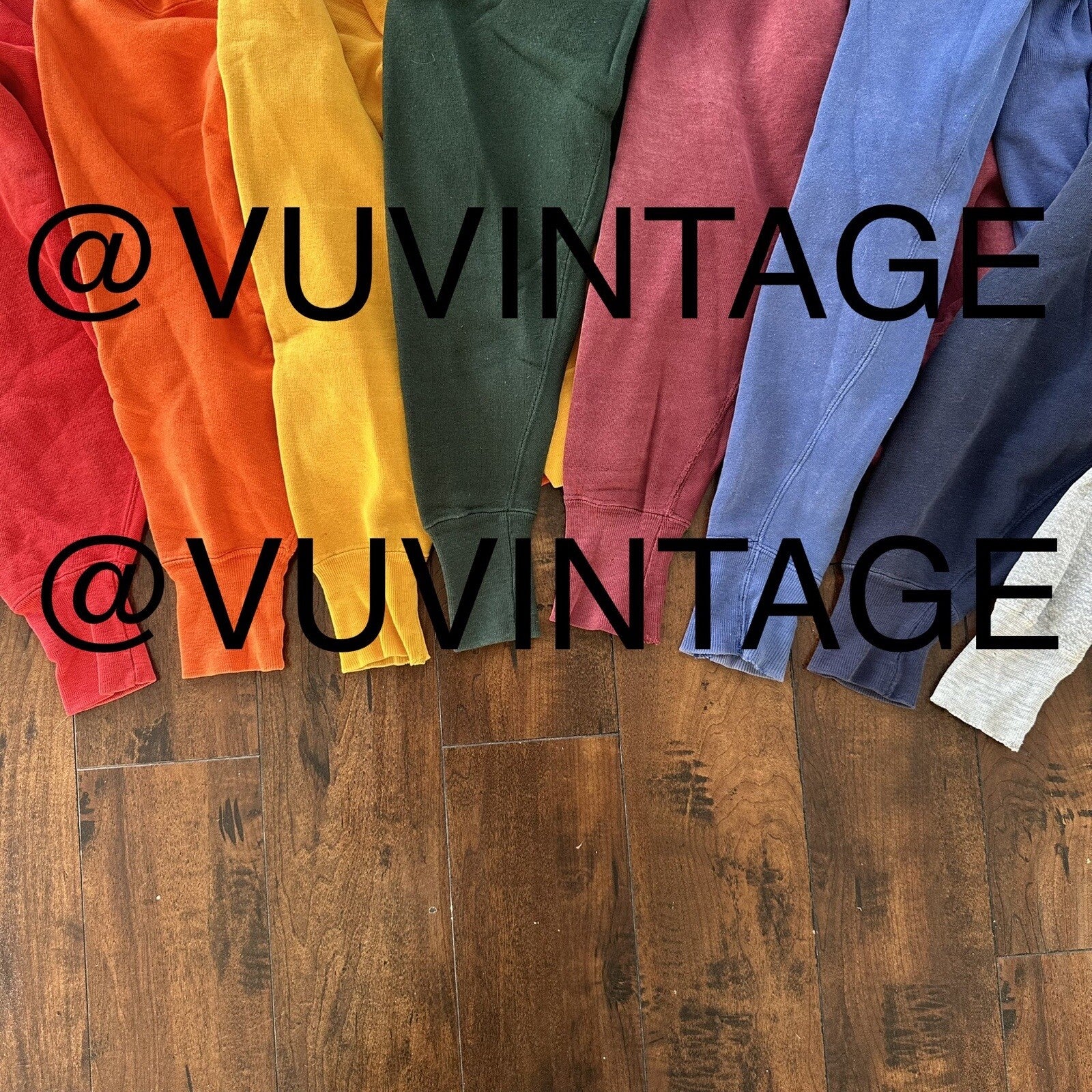 Champion 1970s RW Complete Set USA Sweatshirt VTG Hoodie Crewneck Lot Rare 70s