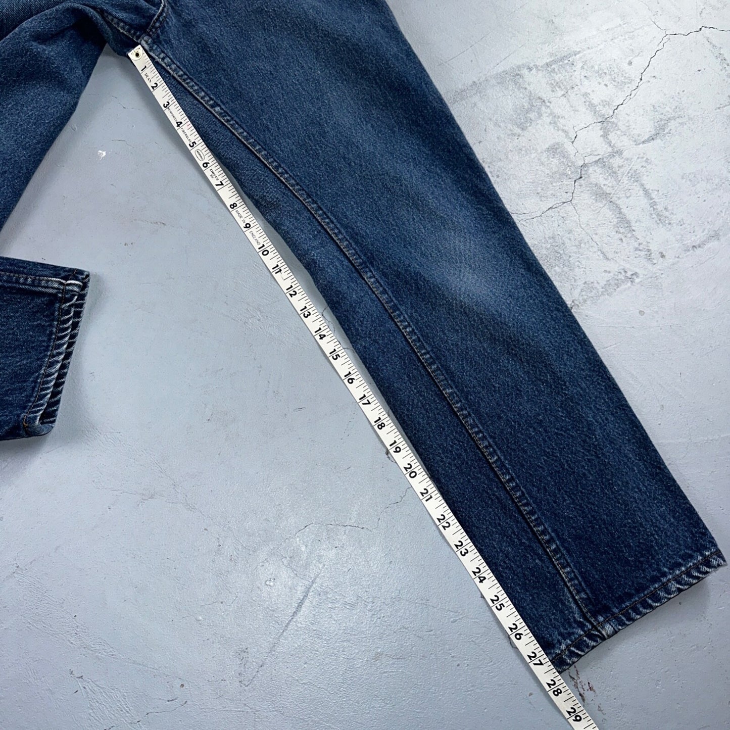 Levis 501 Vintage 80s USA XX Straight Leg Jeans Blue 26501 Med Wash Act 25x27