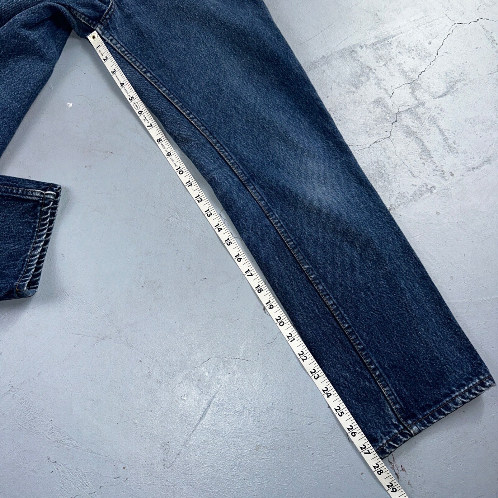 Levis 501 Vintage 80s USA XX Straight Leg Jeans Blue 26501 Med Wash Act 25x27