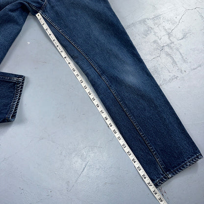 Levis 501 Vintage 80s USA XX Straight Leg Jeans Blue 26501 Med Wash Act 25x27