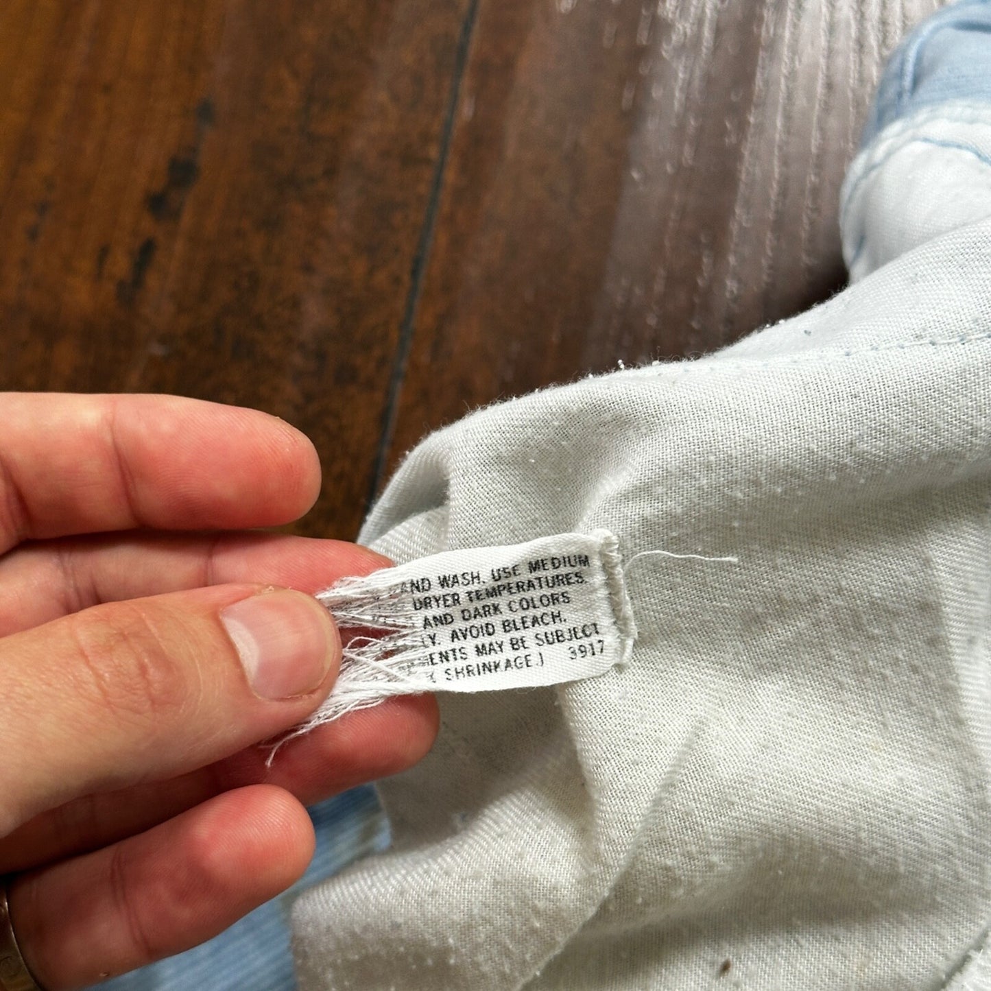 VTG 684 Corduroy Pants Bell Bottom USA 32x27 Boot Cut 1970s 70s Blue Talon