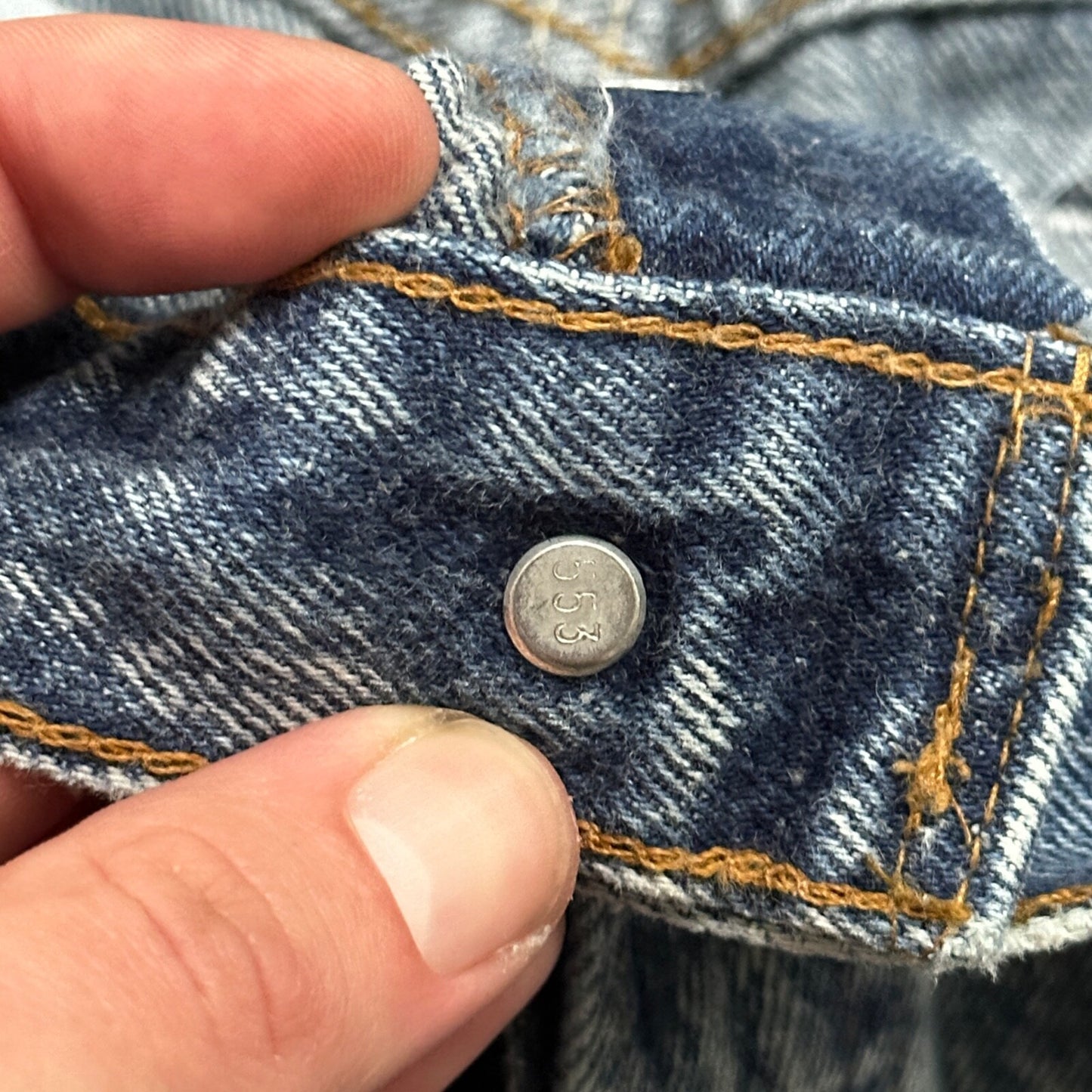 VTG 90s Levis 501 Button Fly 30x36 USA Tag Jeans Straight Acid Wash XX Act 27x32