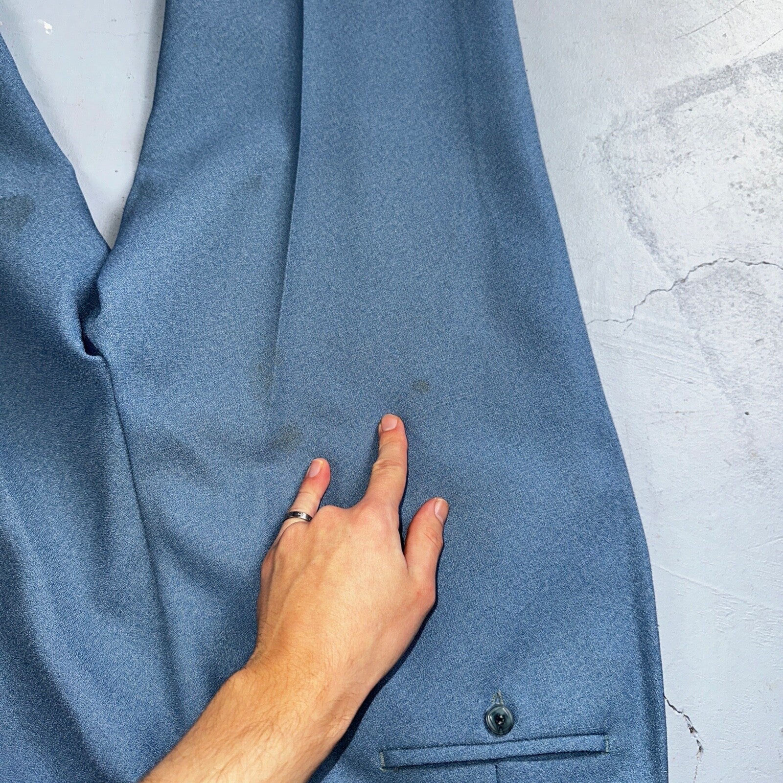 VTG 1960s Mens 2 PC Suit 42 Jacket Coat Pants 60s Lions Den Rockabilly Side Belt