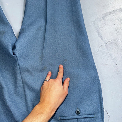 VTG 1960s Mens 2 PC Suit 42 Jacket Coat Pants 60s Lions Den Rockabilly Side Belt