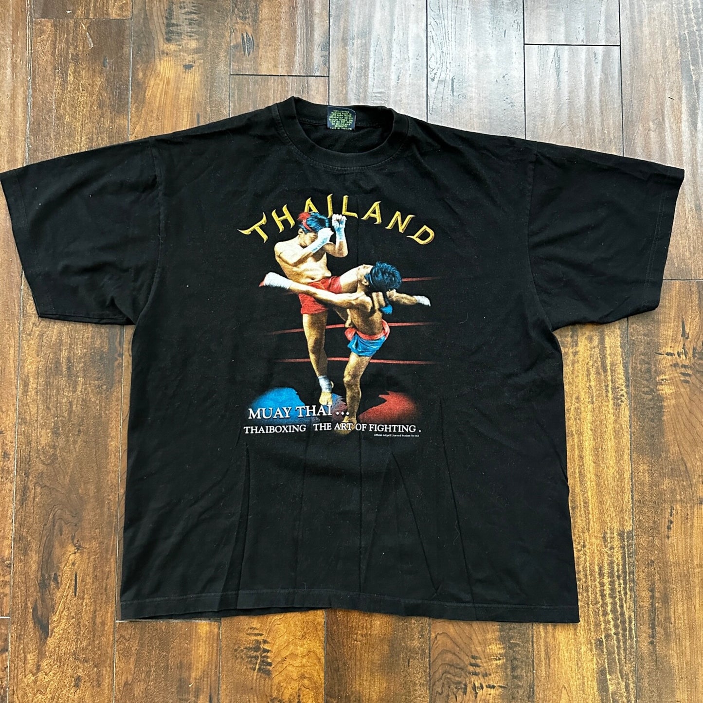 Muay Thai Thailand Boxing Box Vintage T Shirt Y2K Rap Tee Graphic Grunge Nirvana