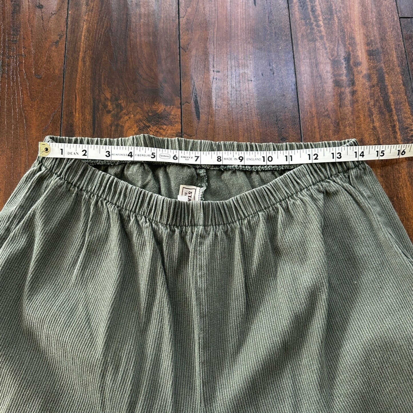 VTG 90s STAMPEDE WOMEN'S PLUS 3X Green 28x27 COTTON Spandex CASUAL PANTS