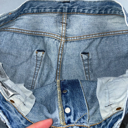 Levis 501 Y2K XX Straight Leg Jeans Blue VTG Light Wash 36x30 Act 38x29