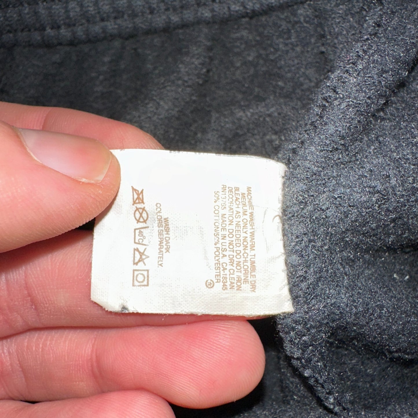 Vintage 70s FOTL Fleece Sweatpants Adult L Black Made In USA Champion 1970s