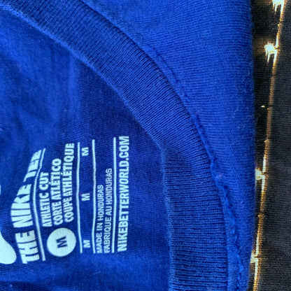 Nike Vintage Style T Shirt Dri Fit Gym Sports Running Y2K City Blue Chicago IL