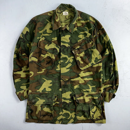 USMC 1968 Military Camouflage Wind Resistant Poplin Coat Camo Jacket Alpha 60s