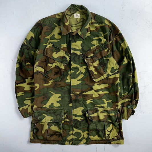 USMC 1968 Military Camouflage Wind Resistant Poplin Coat Camo Jacket Alpha 60s