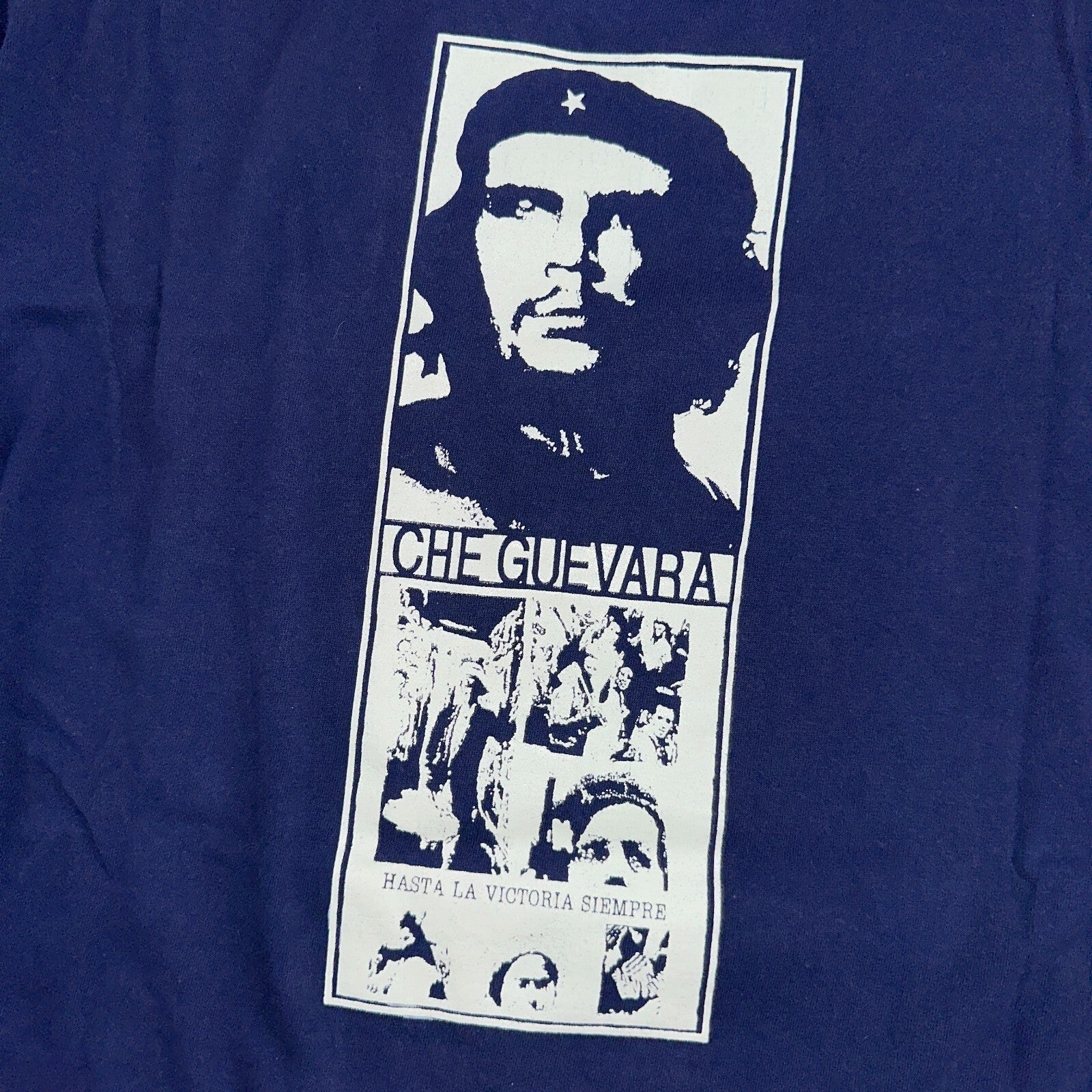 Vintage The Roxx Ernesto Che Guevara T Shirt Navy Blue 90s Single Stitch Music