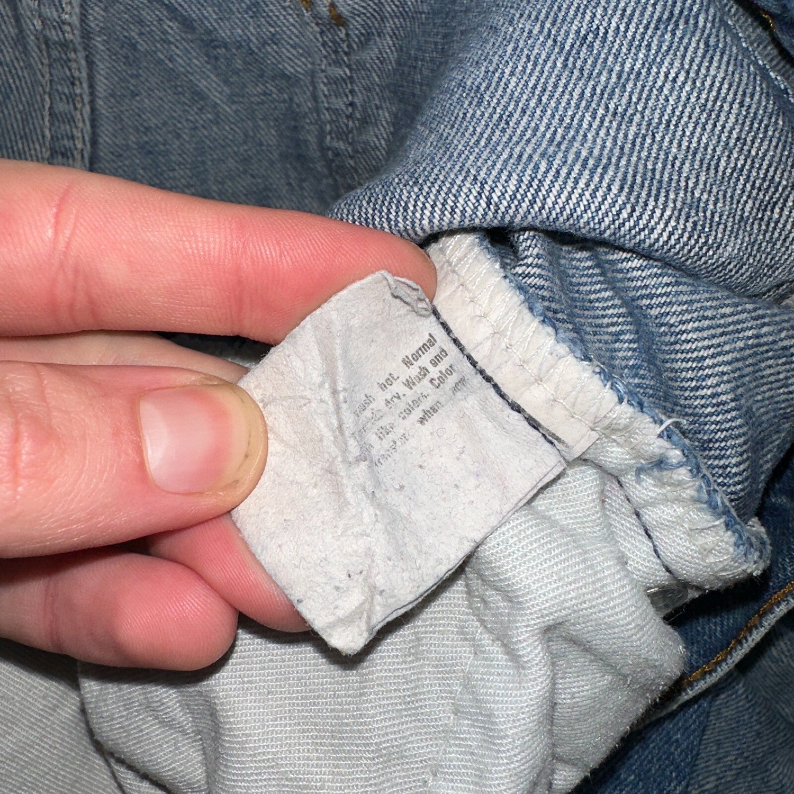 Levis 517 Vintage 80s USA Orange Tab Bootcut Flare Blue Worn Jeans Act 33x29