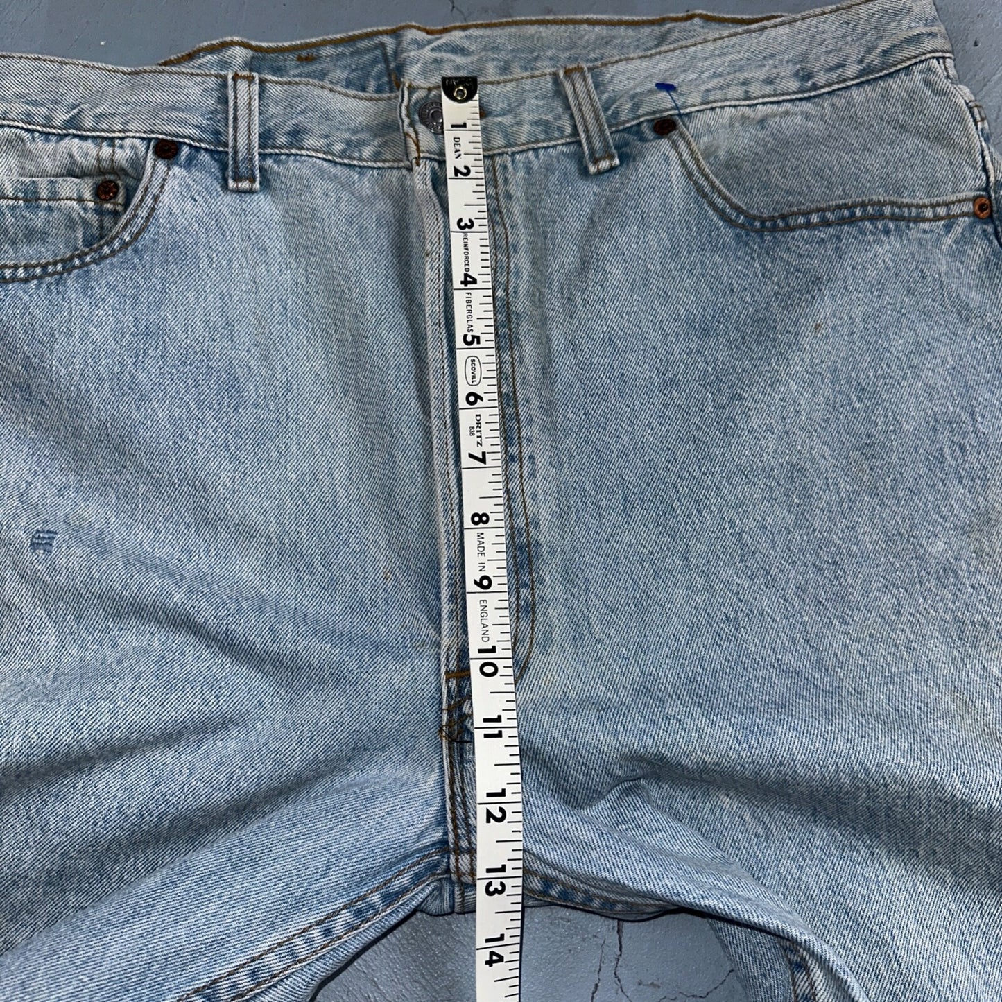 Levis 501 Vintage 90s USA XX Straight Leg Jeans Blue Light Wash 40x32 Act 38x31