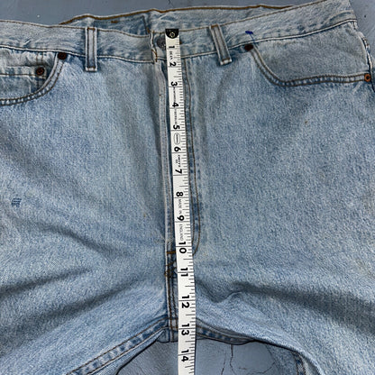 Levis 501 Vintage 90s USA XX Straight Leg Jeans Blue Light Wash 40x32 Act 38x31