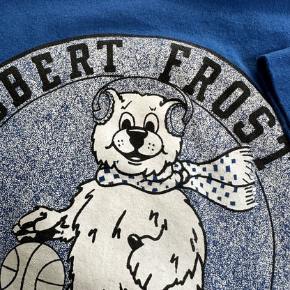 Robert Frost Bears Vintage T Shirt 80s Christmas Bear Basketball Ski Cute Winter