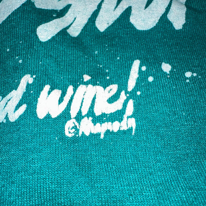 Hanes 80s Life Too Short To Drink Bad Wine VTG T Shirt Funny Humor Graphic Joke