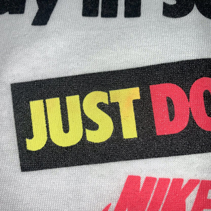 Nike Vintage T Shirt Mens L Stay In School Dunks Don't Be Stupid 90s Gray DARE