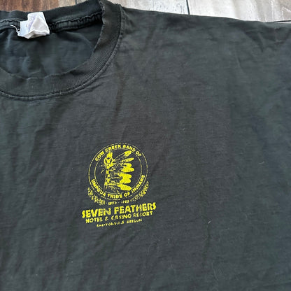 Y2K 2000 VTG T Shirt Classic Cars Driving Old Nascar Antique Black Faded 2XL