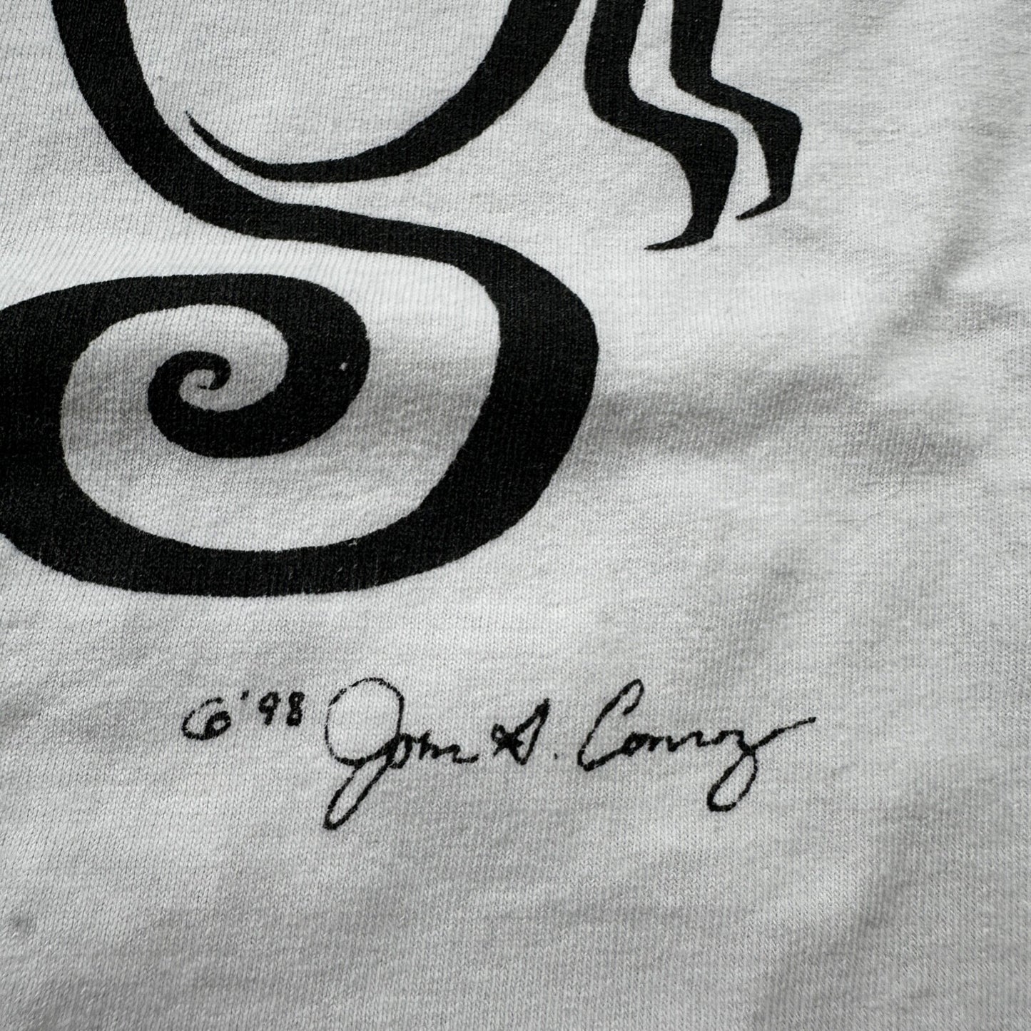 Cats 1998 Lover Animals Cute Abstract VTG T Shirt John A Conroy Nature Fun