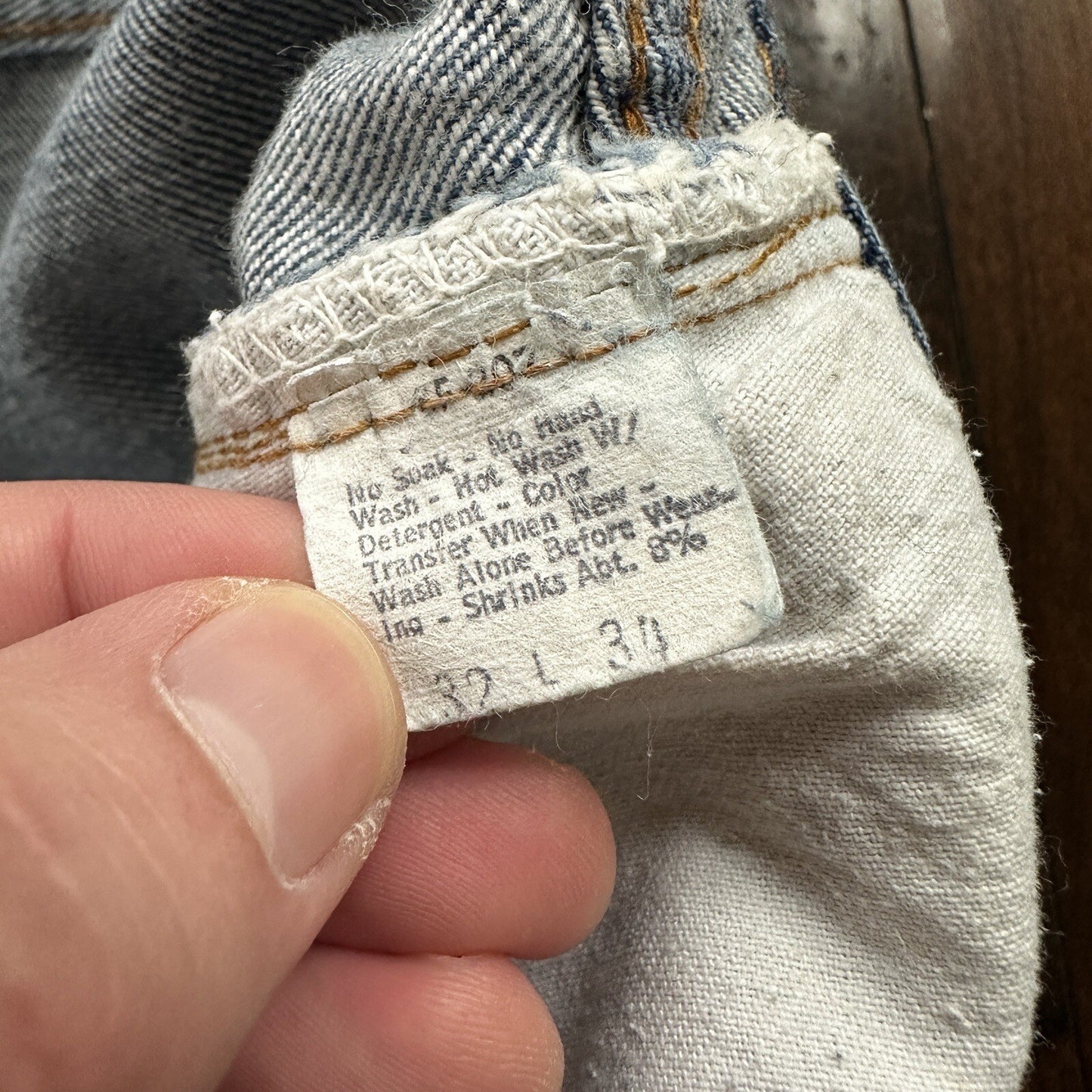 Levis Vintage 80s Redline Selvedge USA 501 XX Jeans 66 70s 32x34 Act 30x26