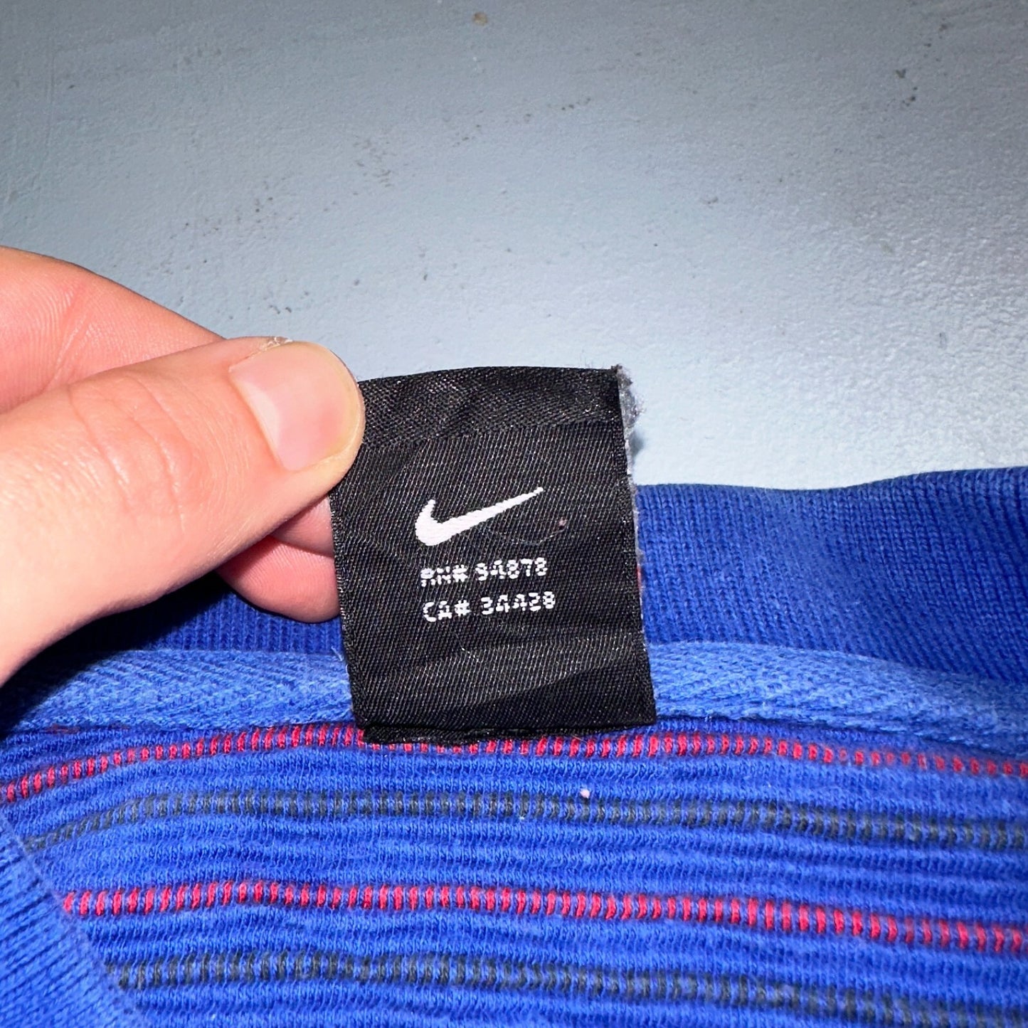 Nike VTG 90s Kansas University Polo T Shirt L Team Long Sleeve Striped Jayhawks