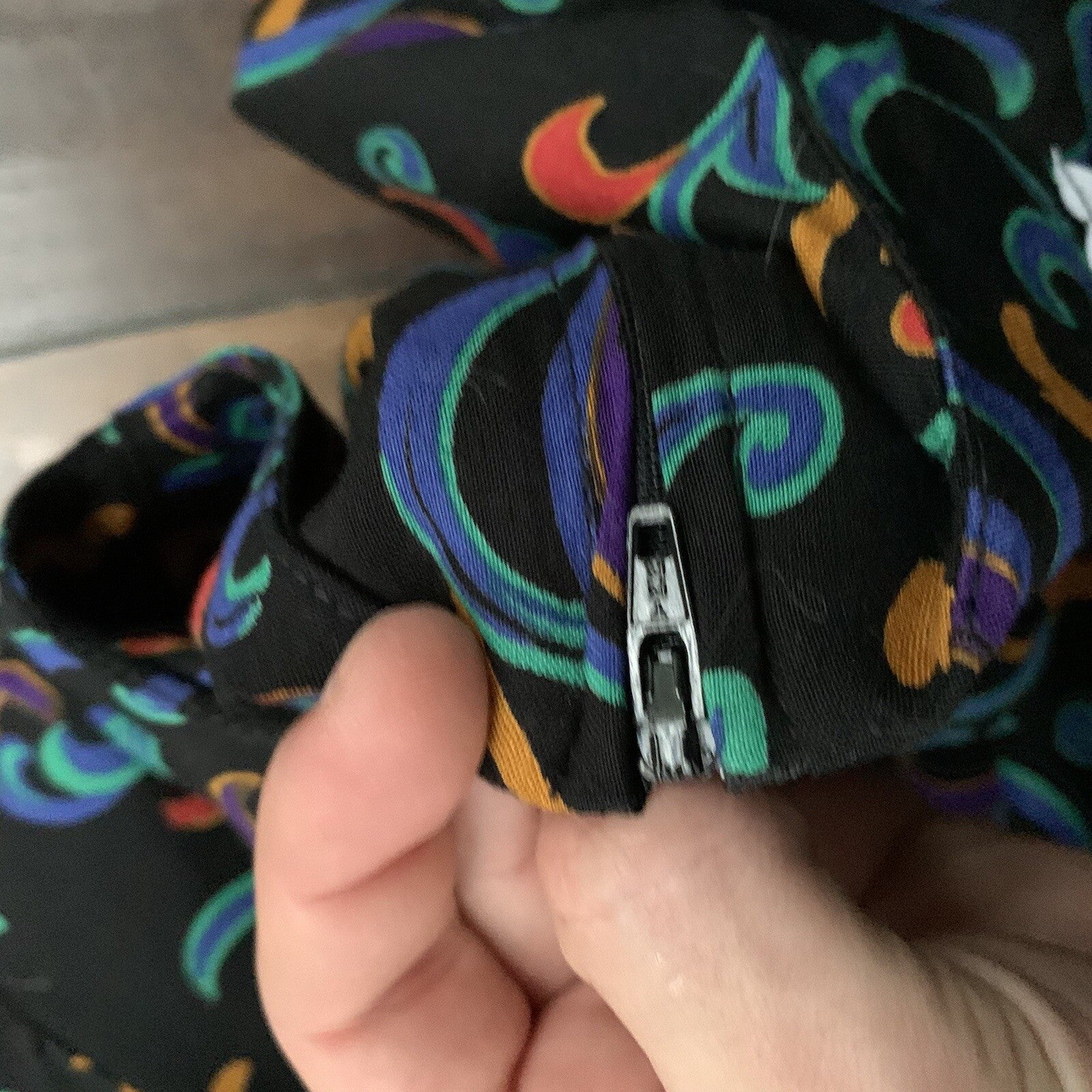 Vtg REO Originals Women's Shirt Top Blouse Rainbow Colors 80s 70s Shirt