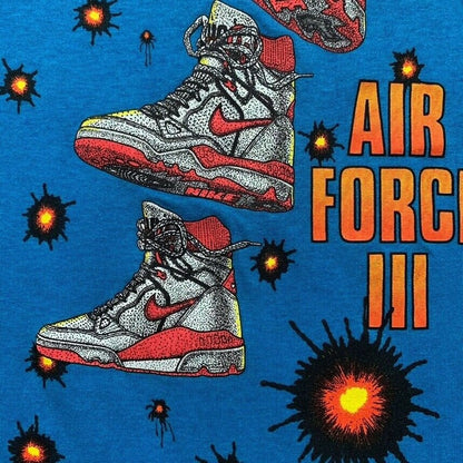 Nike Air Force 3 Take Some Flak Rare Vintage T Shirt USA Rare 80s 90s Rap Music