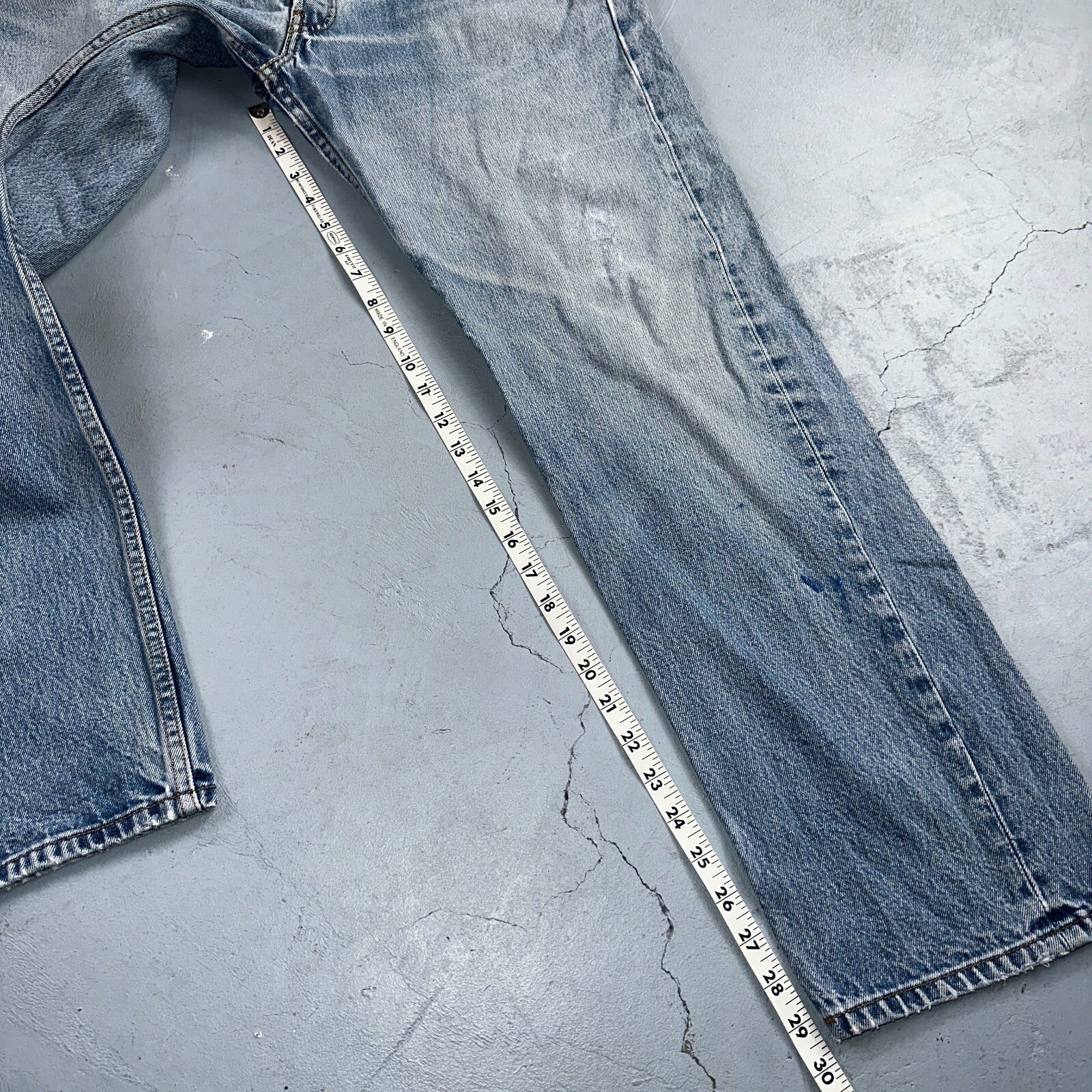 Levis 501 Vintage 90s XX Straight Leg Jeans Y2K Light Wash 36x34 Act 33x29