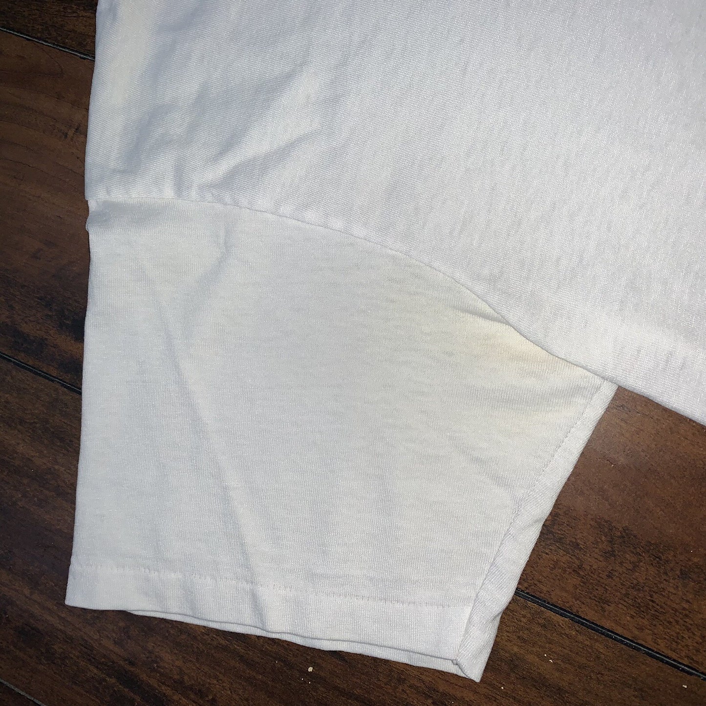Oneita BLANK Vintage White T Shirt Mens 90s Essential Lot Rap Single Stitch Rare