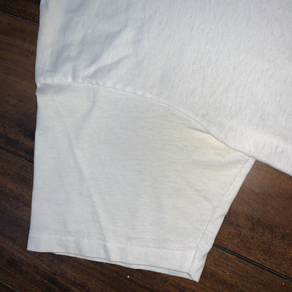 Oneita BLANK Vintage White T Shirt Mens 90s Essential Lot Rap Single Stitch Rare