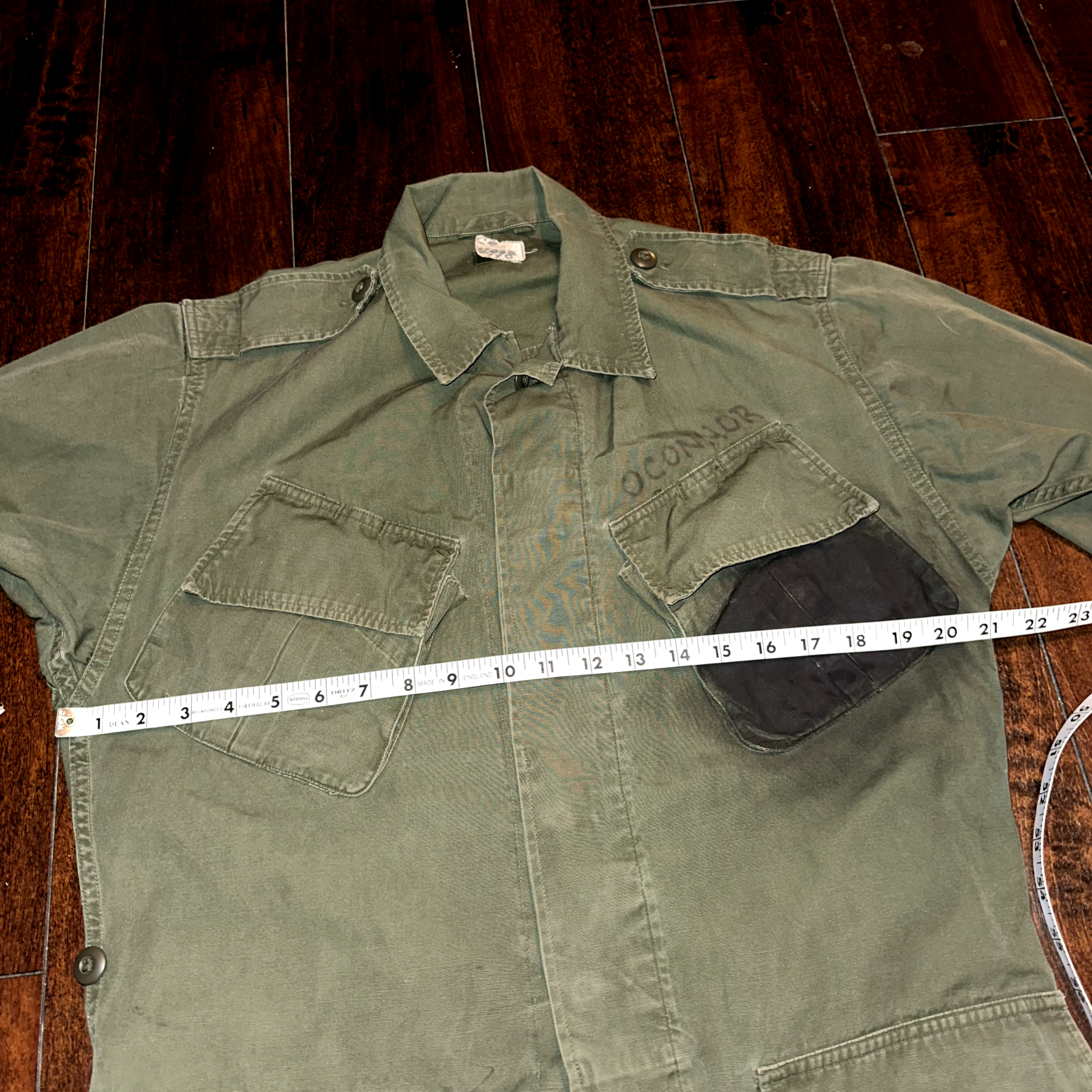 Vintage USMC 60s Vietnam US Army Military M-65 Field Coat Jacket Stencil DSA