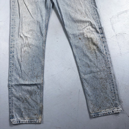 Levis 501 Vintage Y2K XX Straight Leg Jeans 33x34 Light Wash 2000s Act 31x32