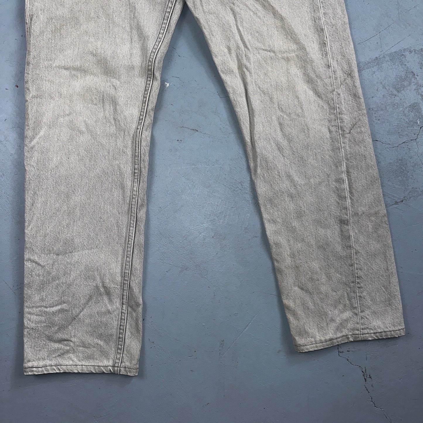Levis 501 Vintage 90s USA XX Straight Leg Jeans Gray Light Wash 36x32 Act 33x30