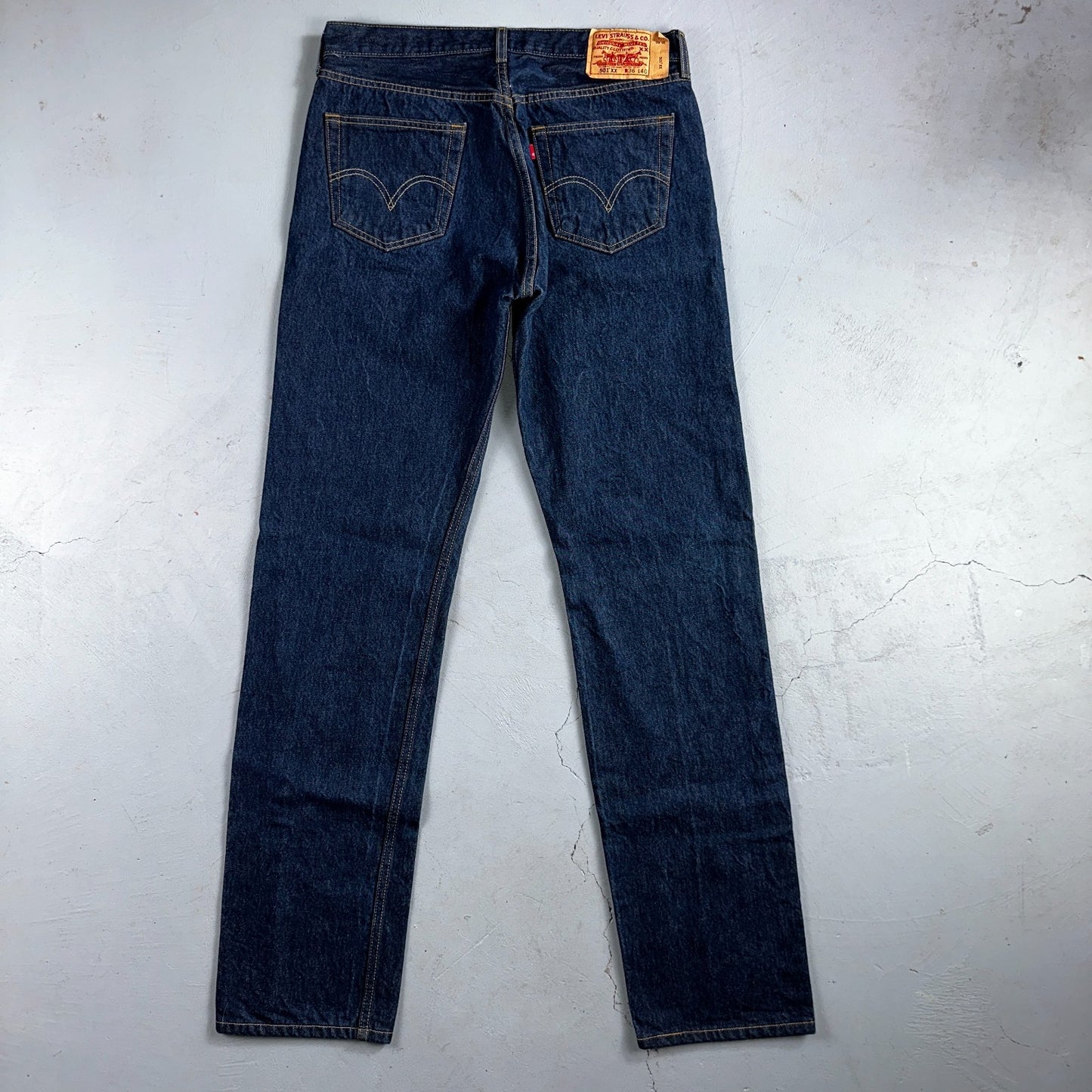 Levis 501 Vintage Y2K 90s XX Straight Leg Jeans Blue Dark Wash 36x40 Act 34x35